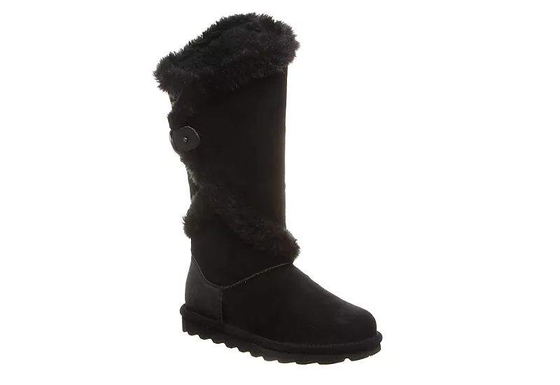 Bearpaw Womens Sheilah Fur Boot - Black 1 Bearpaw Womens Sheilah Fur Boot - Black