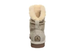 Bearpaw Womens Virginia Fur Boot - White -Women Shoes Store US 01 300825 04