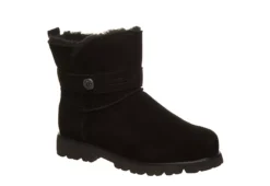 Bearpaw Womens Wellston Fur Boot - Black