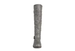 Journee Collection Womens Spokane Extra Wide Calf Tall Boot - Dark Grey -Women Shoes Store US 01 300946 02