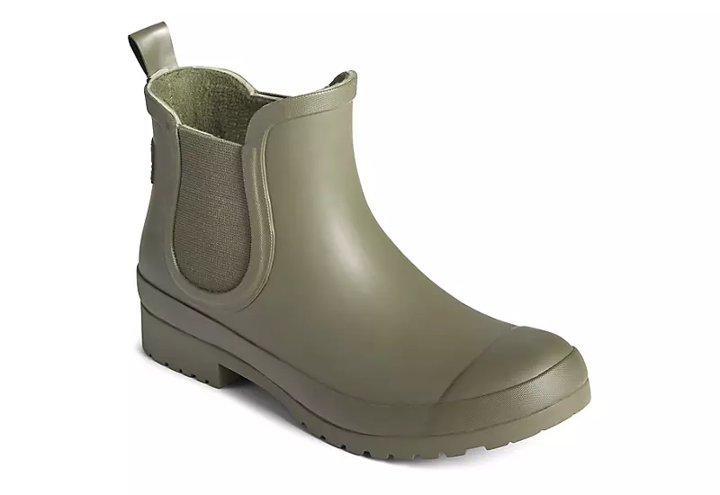Sperry Womens Walker Chelsea Rain Boot - Olive 1 Sperry Womens Walker Chelsea Rain Boot - Olive