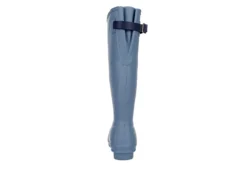 Hunter Boots Llc Womens Original Back Adj Rain Boot - Blue -Women Shoes Store US 01 302430 04