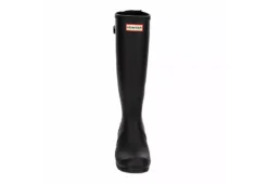 Hunter Boots Llc Womens Original Back Adj Gloss Rain Boot - Black -Women Shoes Store US 01 302431 02