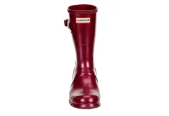 Hunter Boots Llc Womens Original Short Nebula Rain Boot - Burgundy -Women Shoes Store US 01 302449 02