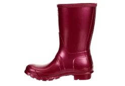 Hunter Boots Llc Womens Original Short Nebula Rain Boot - Burgundy -Women Shoes Store US 01 302449 03