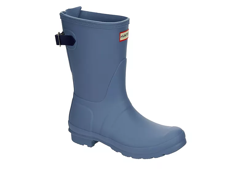 Hunter Boots Llc Womens Original Back Adj Rain Boot - Blue 1 Hunter Boots Llc Womens Original Back Adj Rain Boot - Blue