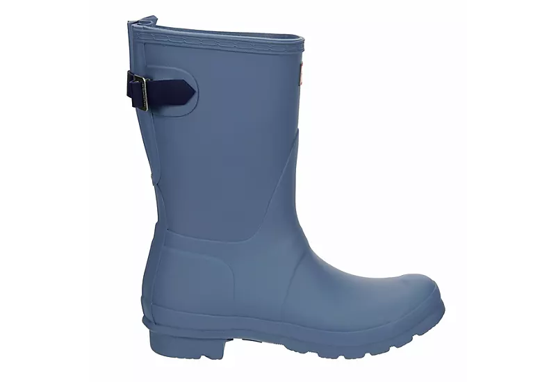 Hunter Boots Llc Womens Original Back Adj Rain Boot - Blue 2 Hunter Boots Llc Womens Original Back Adj Rain Boot - Blue - Image 2