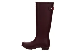 Hunter Boots Llc Womens Original Back Adj Rain Boot - Dark Red -Women Shoes Store US 01 302459 03