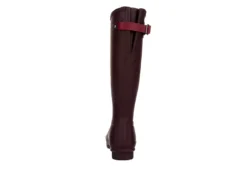 Hunter Boots Llc Womens Original Back Adj Rain Boot - Dark Red -Women Shoes Store US 01 302459 04