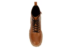 Madden Girl Womens Philly Lace Up Boot - Cognac -Women Shoes Store US 01 302638 05
