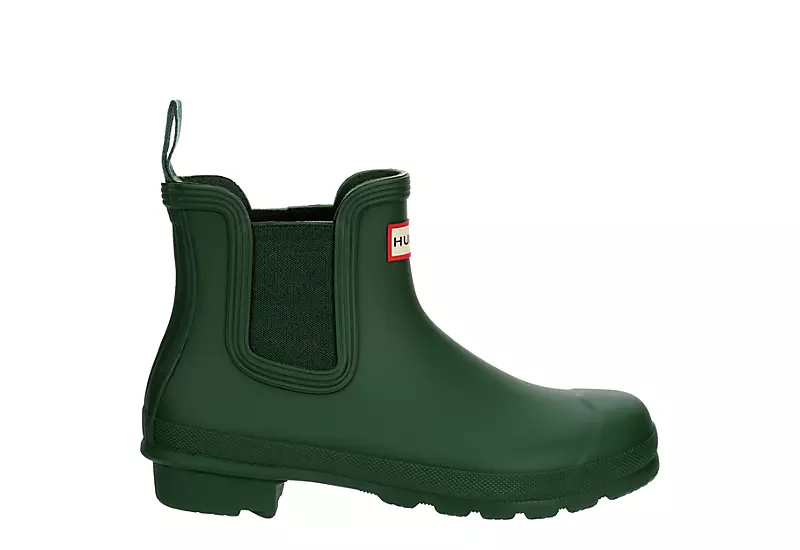 Hunter Boots Llc Womens Original Chelsea Rain Boot - Dark Green 2 Hunter Boots Llc Womens Original Chelsea Rain Boot - Dark Green - Image 2