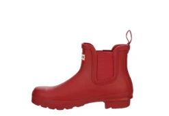 Hunter Boots Llc Womens Original Chelsea Rain Boot - Red -Women Shoes Store US 01 302666 03