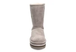Bearpaw Womens Retro Elle Fur Boot - Stone -Women Shoes Store US 01 302680 02