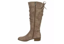 Xappeal Womens Cheyenne Wide Calf Tall Boot - Taupe -Women Shoes Store US 01 302742 03