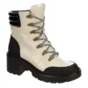 Michael By Michael Shannon Womens Natacha Lace-up Boot - Ivory