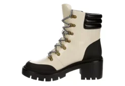 Michael By Michael Shannon Womens Natacha Lace-up Boot - Ivory -Women Shoes Store US 01 302785 03