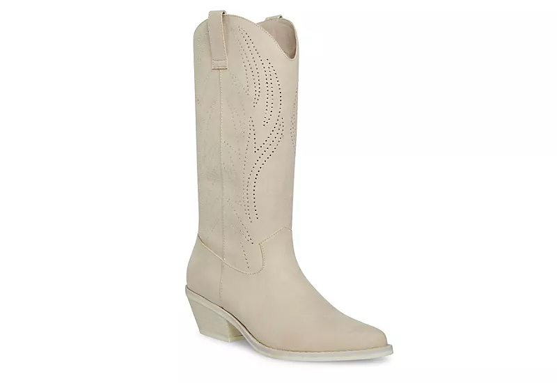 Madden Girl Womens Ryder Western Boot - Ivory 1 Madden Girl Womens Ryder Western Boot - Ivory