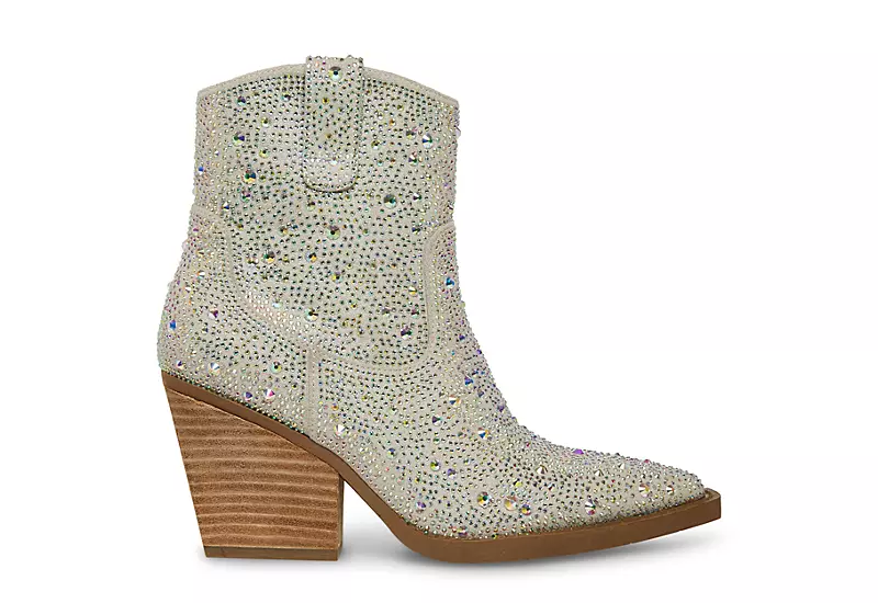 Madden Girl Womens Jolene Western Boot - White 2 Madden Girl Womens Jolene Western Boot - White - Image 2