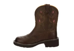 Justin Womens Gemma Western Boot - Dark Brown -Women Shoes Store US 01 302861 03