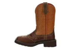 Justin Womens Starlina Western Boot - Brown -Women Shoes Store US 01 302863 03