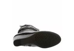 Lauren Blakwell Womens Johanna Wide Calf Wedge Boot - Black -Women Shoes Store US 01 302867 06