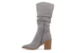 Journee Collection Womens Hartly Fringed Wide Calf Dress Boot - Grey 10 Journee Collection Womens Hartly Fringed Wide Calf Dress Boot - Grey -Women Shoes Store US 01 303179 03