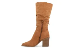 Journee Collection Womens Hartly Fringed Wide Calf Dress Boot - Tan 10 Journee Collection Womens Hartly Fringed Wide Calf Dress Boot - Tan -Women Shoes Store US 01 303180 03