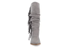 Journee Collection Womens Hartly Fringed Extra Wide Calf Dress Boot - Grey 9 Journee Collection Womens Hartly Fringed Extra Wide Calf Dress Boot - Grey -Women Shoes Store US 01 303184 02