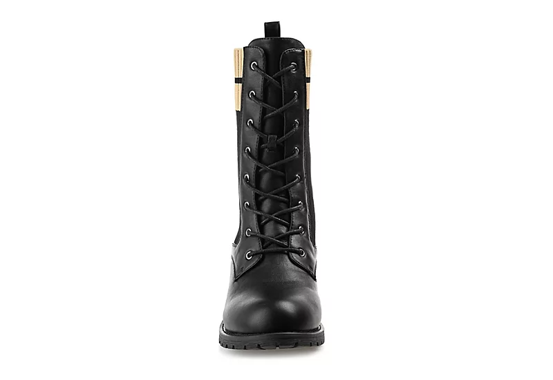 Journee Collection Womens Melei Lace Up Boot - Black 3 Journee Collection Womens Melei Lace Up Boot - Black - Image 3