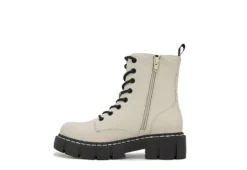 Unionbay Womens Lester Combat Boot - Off White -Women Shoes Store US 01 303383 02