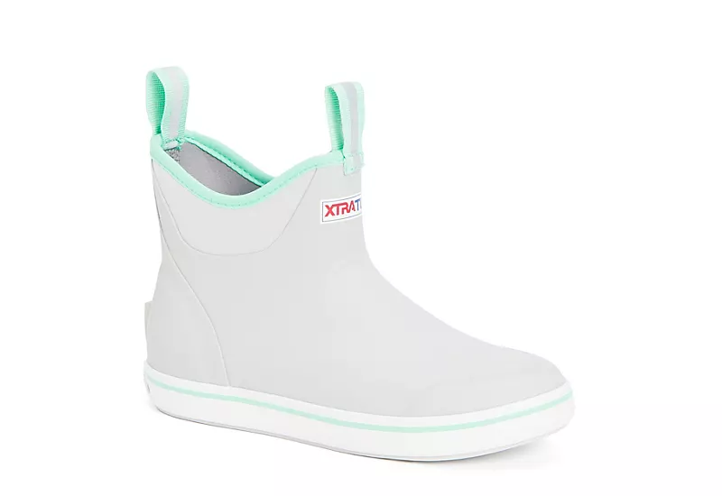 Xtratuf Womens 6 Ankle Deck Boot - Grey 1 Xtratuf Womens 6 Ankle Deck Boot - Grey