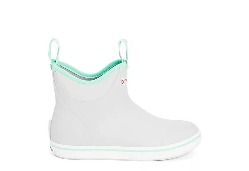 Xtratuf Womens 6 Ankle Deck Boot - Grey 2 Xtratuf Womens 6 Ankle Deck Boot - Grey - Image 2