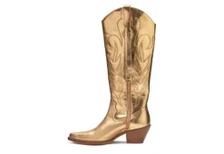 Coconuts Womens Agency Western Boot - Gold -Women Shoes Store US 01 303487 03