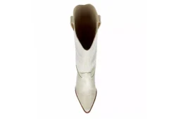Coconuts Womens Jax Tall Western Boot - Ivory -Women Shoes Store US 01 303524 05