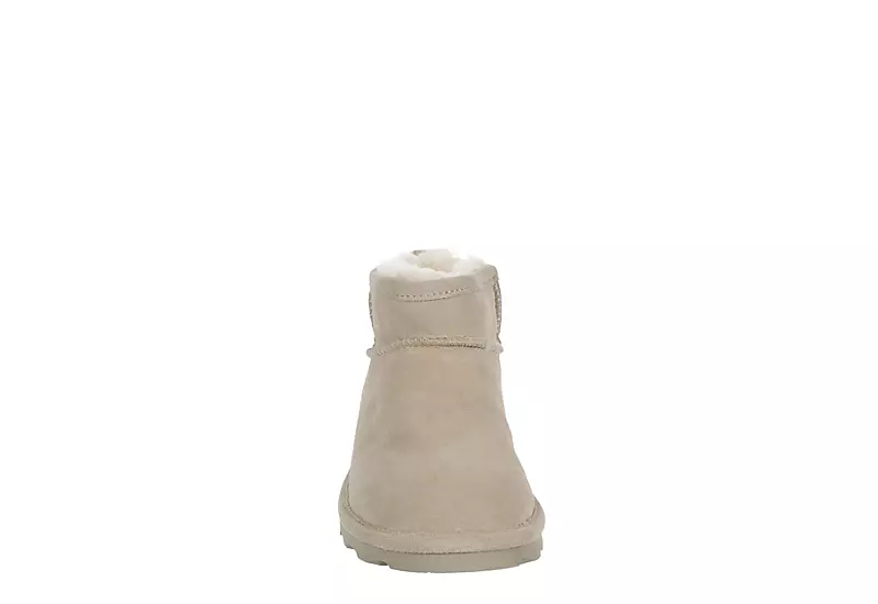 Bearpaw Womens Shorty Fur Boot - Taupe 3 Bearpaw Womens Shorty Fur Boot - Taupe - Image 3