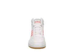 Adidas Womens Hoops 3.0 Mid Top Sneaker - White -Women Shoes Store US 01 400745 02