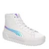Puma Womens Kaia High Top Platform Sneaker - White