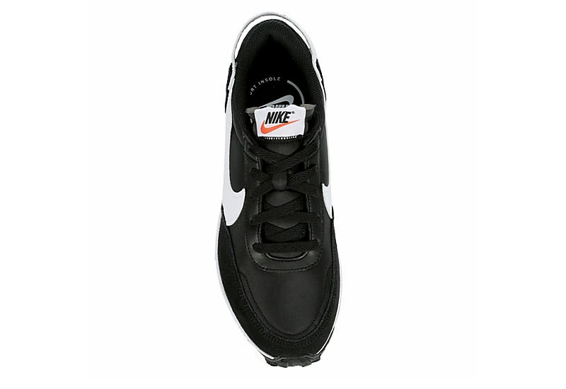 Nike Womens Waffle Debut Sneaker - Black 6 Nike Womens Waffle Debut Sneaker - Black - Image 6