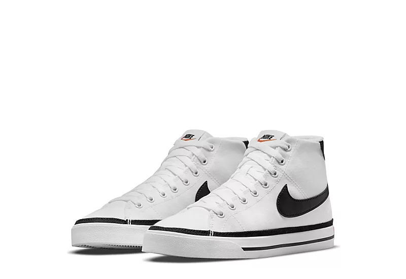Nike Womens Court Legacy Mid Sneaker - White 1 Nike Womens Court Legacy Mid Sneaker - White