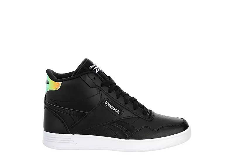 Reebok Womens Club High Top Sneaker - Black 2 Reebok Womens Club High Top Sneaker - Black - Image 2