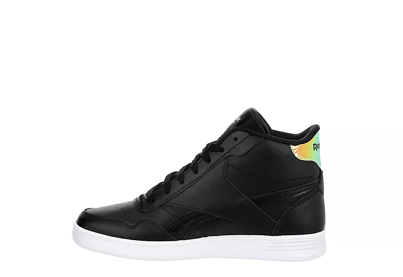 Reebok Womens Club High Top Sneaker - Black 4 Reebok Womens Club High Top Sneaker - Black - Image 4