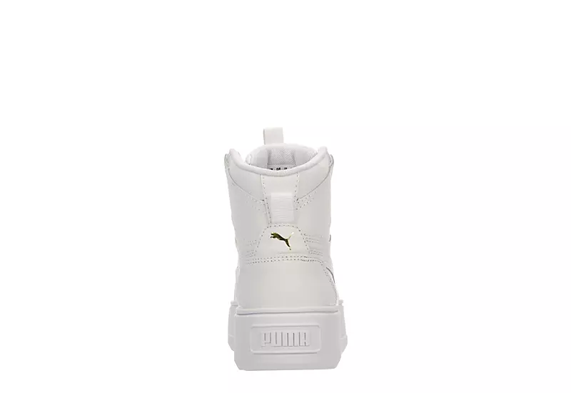 Puma Womens Karmen Rebelle Mid Sneaker - White 5 Puma Womens Karmen Rebelle Mid Sneaker - White - Image 5