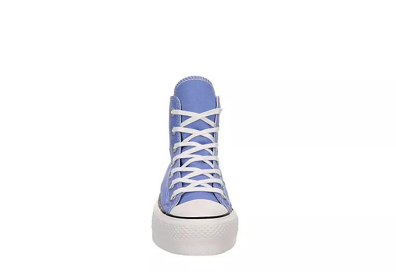 Converse Womens Chuck Taylor All Star High Top Platform Sneaker - Light Blue 3 Converse Womens Chuck Taylor All Star High Top Platform Sneaker - Light Blue - Image 3