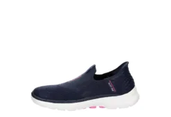 Skechers Womens Go Walk 6 Quick Fit Slip-ins Walking Shoe - Navy -Women Shoes Store US 01 401391 03