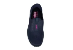 Skechers Womens Go Walk 6 Quick Fit Slip-ins Walking Shoe - Navy -Women Shoes Store US 01 401391 05