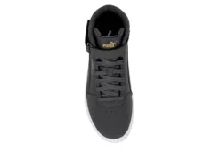 Puma Womens Carina 2.0 Chevron Mid Sneaker - Dark Grey -Women Shoes Store US 01 401446 05