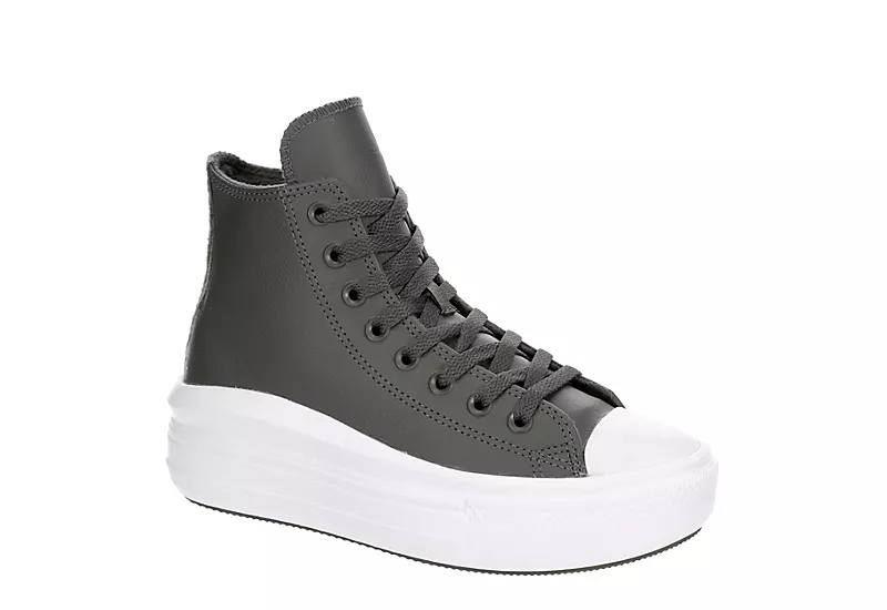 Converse Womens Chuck Taylor All Star Move High Top Sneaker - Dark Grey 1 Converse Womens Chuck Taylor All Star Move High Top Sneaker - Dark Grey