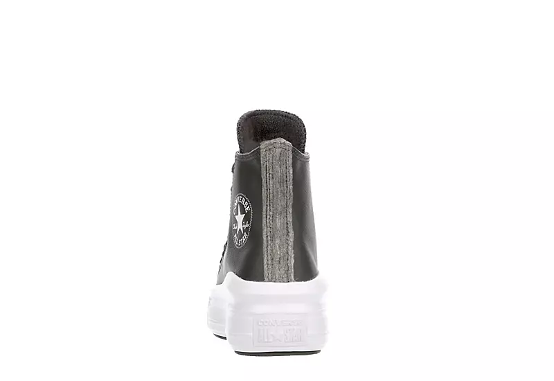 Converse Womens Chuck Taylor All Star Move High Top Sneaker - Dark Grey 5 Converse Womens Chuck Taylor All Star Move High Top Sneaker - Dark Grey - Image 5