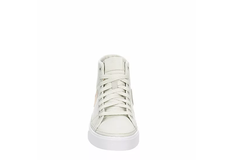Nike Womens Court Legacy Mid Sneaker - Bone 3 Nike Womens Court Legacy Mid Sneaker - Bone - Image 3