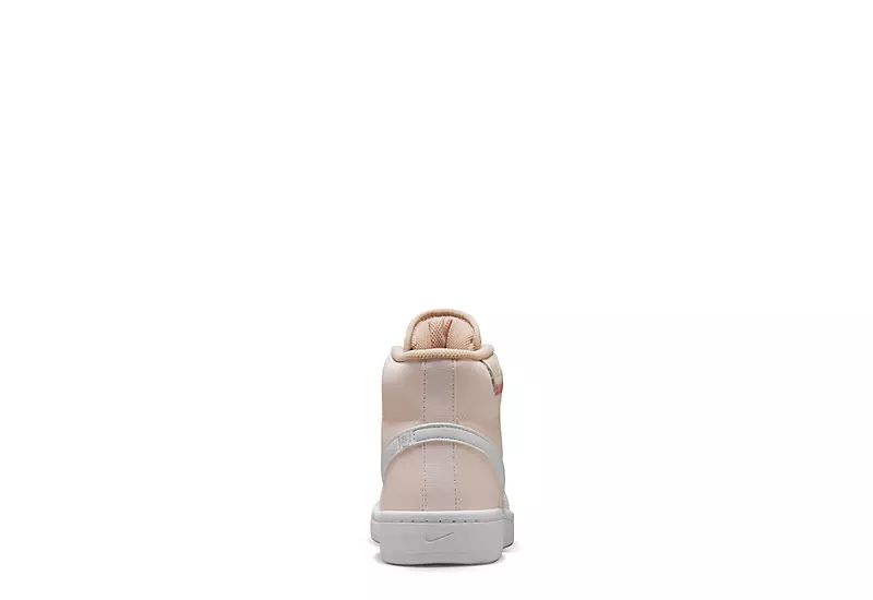 Nike Womens Court Royale 2 Mid Sneaker - Pale Pink 4 Nike Womens Court Royale 2 Mid Sneaker - Pale Pink - Image 4